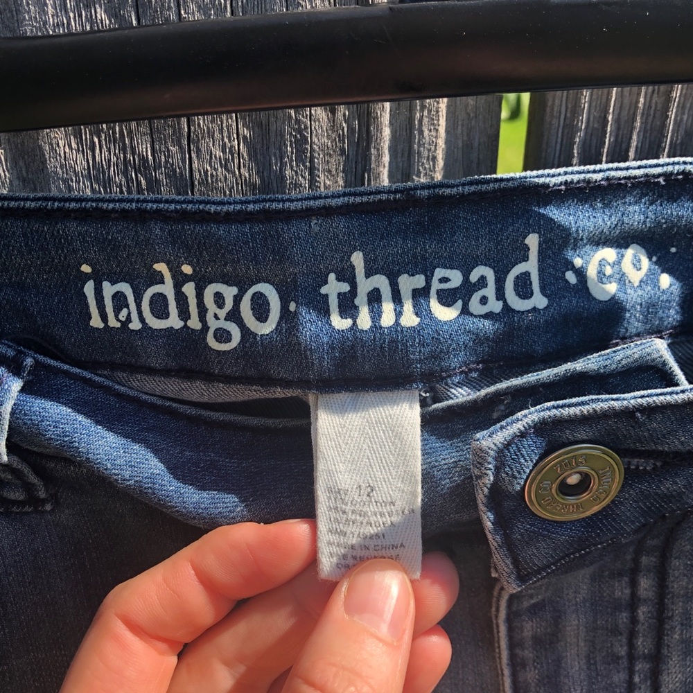 Indigo Thread Co. Patchwork Cropped Pants - image 6